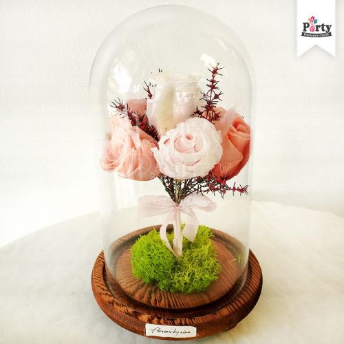 Pink Rose Belljar Singapore Party Wholesale Gift