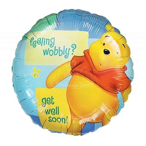 Pooh Get Well Soon Foil Balloon 18inch