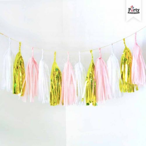 Champagne Pink Tassel Garland Party Supplies Singapore