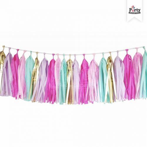 Girls Birthday Tassel Garland Party Supplies Decoration