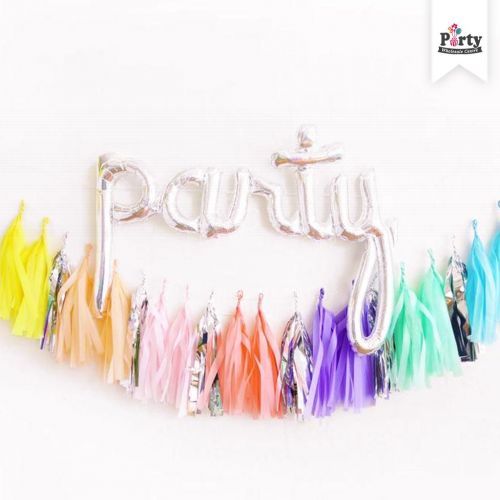 PARTY Script Silver Balloon Party Wholesale Delivery