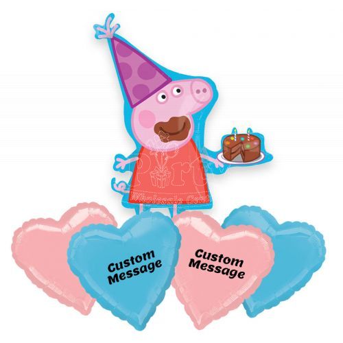 Customised Peppa Pig Surprise Birthday Helium Balloon Party Wholesale Singapore