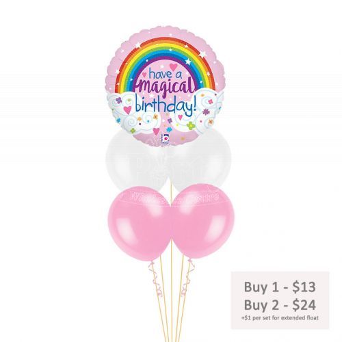 Magical Rainbow Birthday Helium Balloon Party Supplies Singapore
