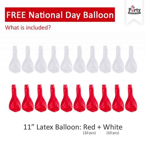 National Day Balloon Giveaway Party Wholesale Singapore