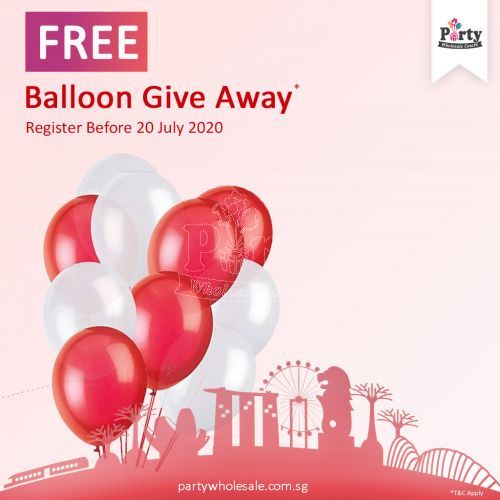 Free Balloon National Day Giveaway Party Wholesale Singapore