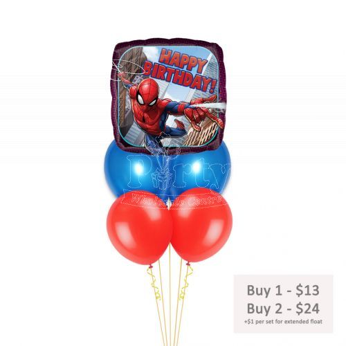 Happy Birthday Spiderman Helium Balloon Party Supplies Singapore