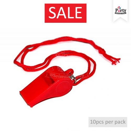 Party Supplies Red Plastic Whistle  Singapore